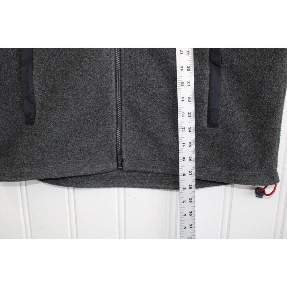 Vintage Abercrombie &‎ Fitch Mens Fleece Vest Jacket Gray Size Large L